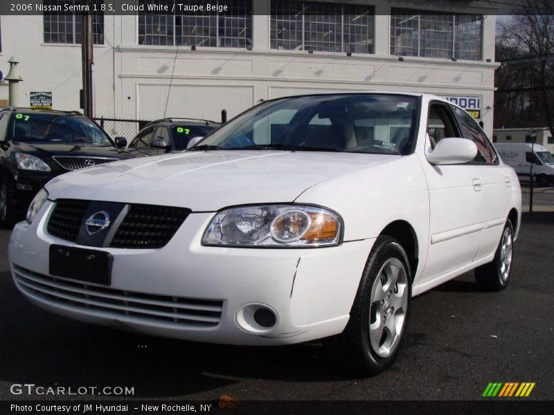 Cloud White / Taupe Beige 2006 Nissan Sentra 1.8 S