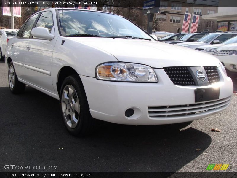 Cloud White / Taupe Beige 2006 Nissan Sentra 1.8 S