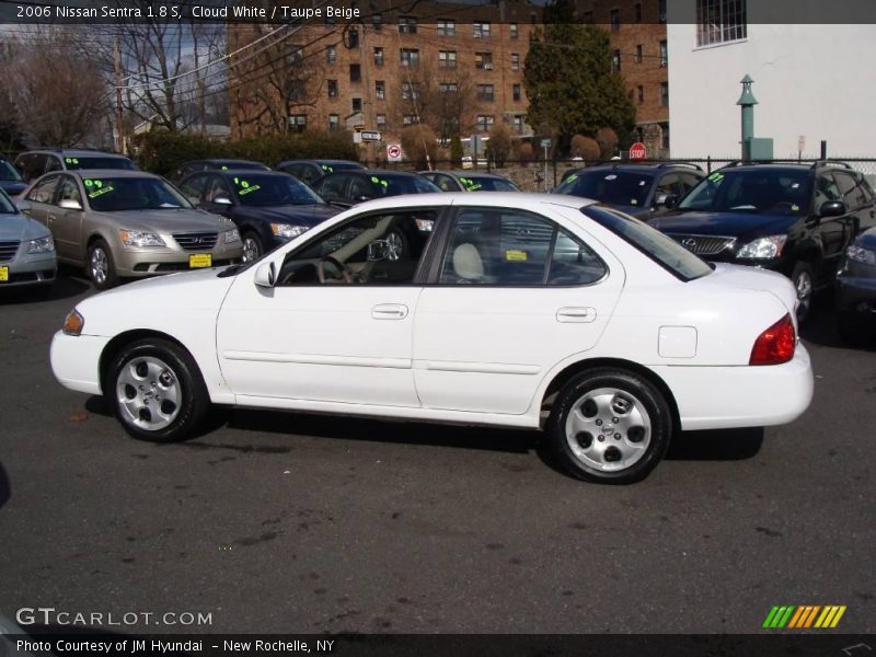 Cloud White / Taupe Beige 2006 Nissan Sentra 1.8 S