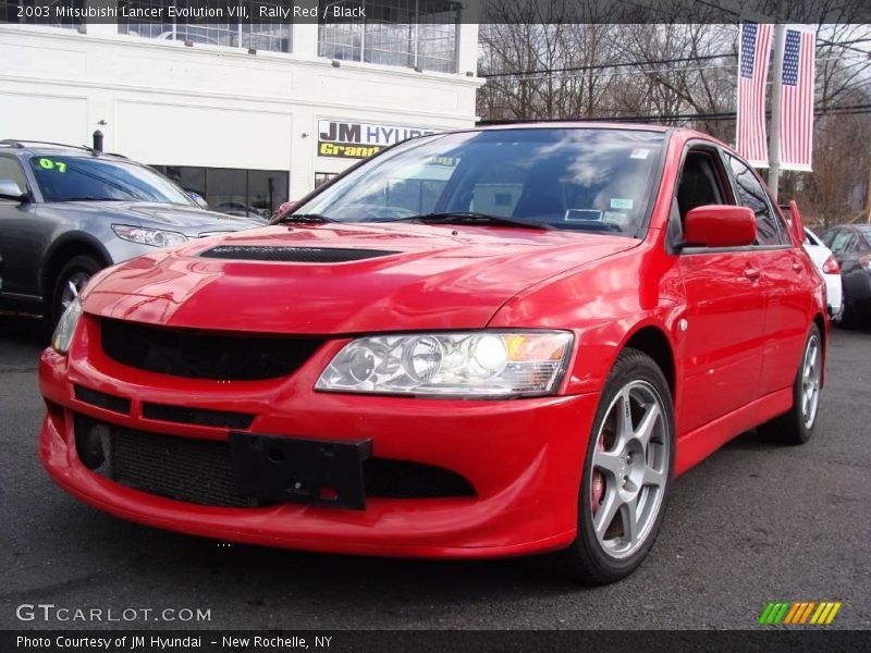 Rally Red / Black 2003 Mitsubishi Lancer Evolution VIII