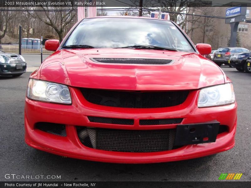 Rally Red / Black 2003 Mitsubishi Lancer Evolution VIII