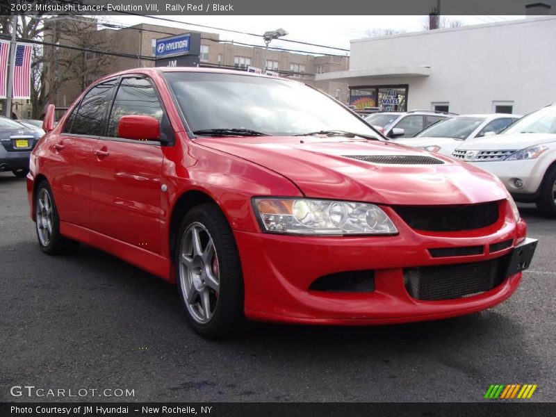 Rally Red / Black 2003 Mitsubishi Lancer Evolution VIII