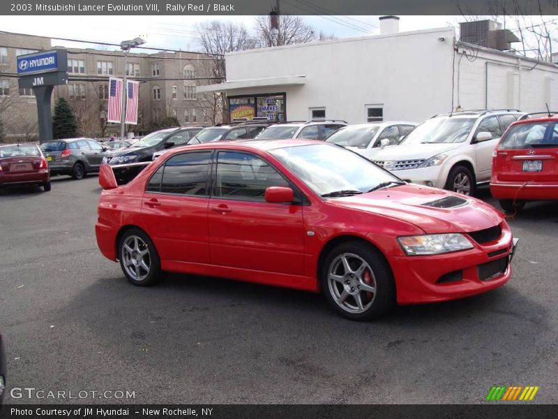 Rally Red / Black 2003 Mitsubishi Lancer Evolution VIII