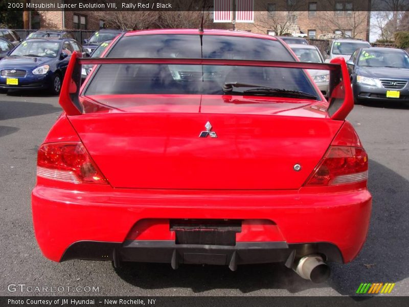 Rally Red / Black 2003 Mitsubishi Lancer Evolution VIII