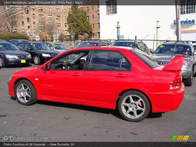 Rally Red / Black 2003 Mitsubishi Lancer Evolution VIII