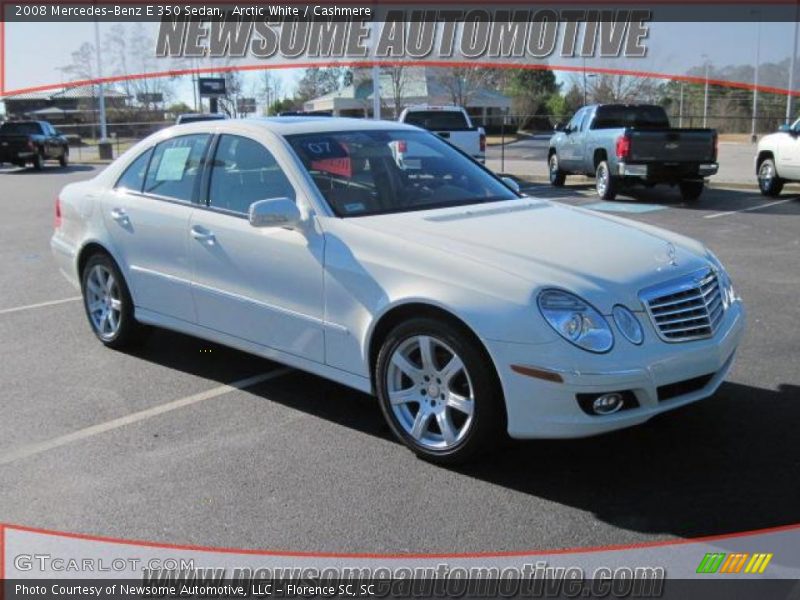 Arctic White / Cashmere 2008 Mercedes-Benz E 350 Sedan