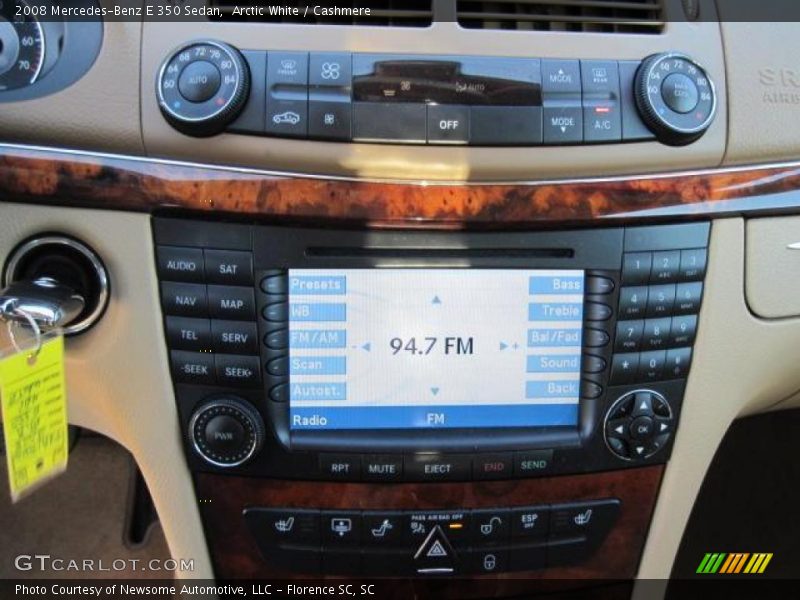 Arctic White / Cashmere 2008 Mercedes-Benz E 350 Sedan