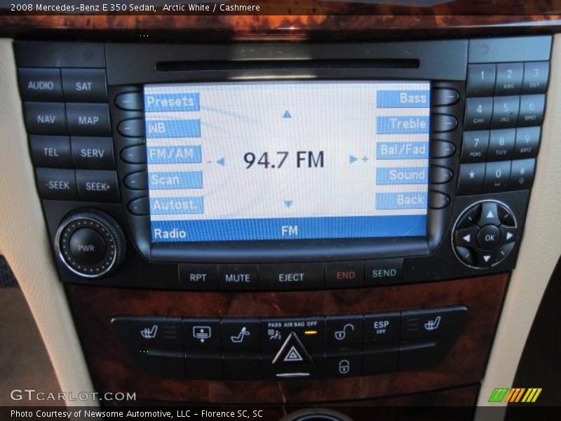 Arctic White / Cashmere 2008 Mercedes-Benz E 350 Sedan