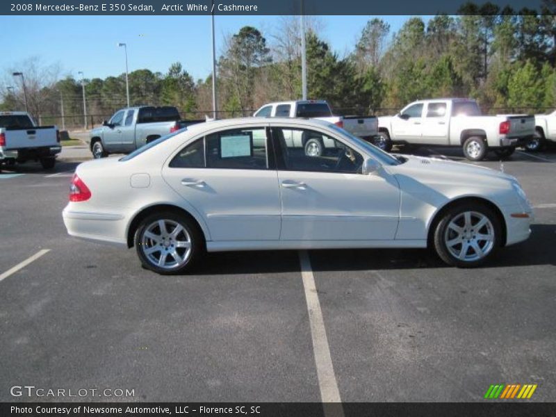 Arctic White / Cashmere 2008 Mercedes-Benz E 350 Sedan