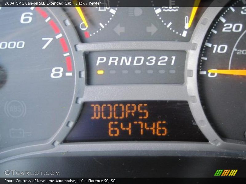 Black / Pewter 2004 GMC Canyon SLE Extended Cab