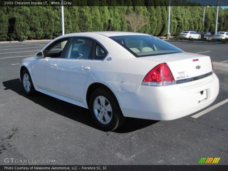 White / Gray 2009 Chevrolet Impala LT