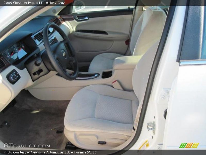 White / Gray 2009 Chevrolet Impala LT