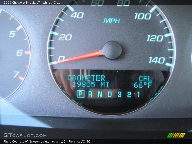 White / Gray 2009 Chevrolet Impala LT
