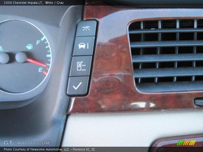 White / Gray 2009 Chevrolet Impala LT