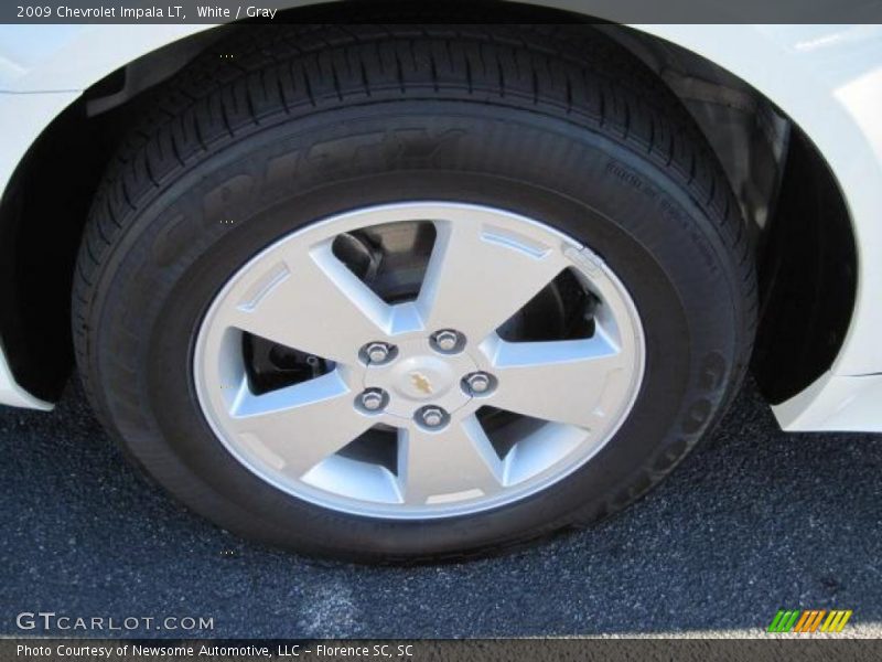 White / Gray 2009 Chevrolet Impala LT
