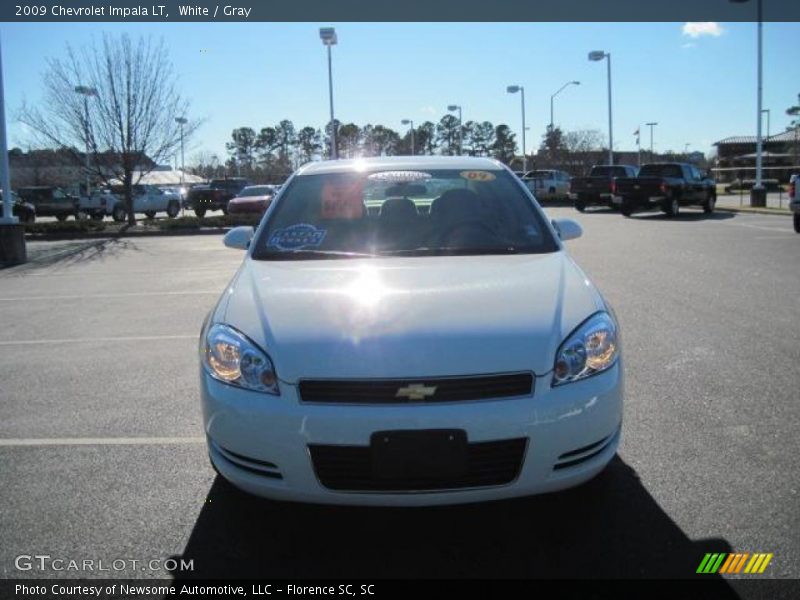 White / Gray 2009 Chevrolet Impala LT