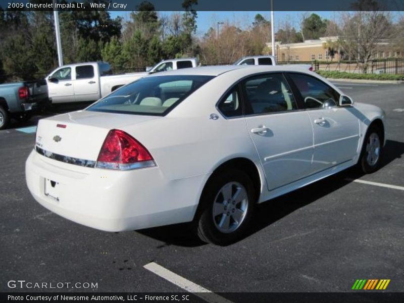 White / Gray 2009 Chevrolet Impala LT