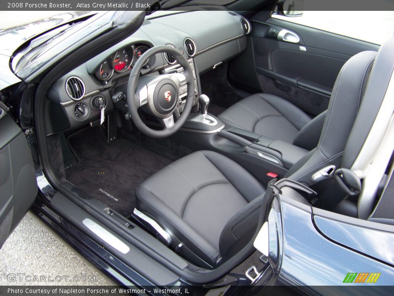 Atlas Grey Metallic / Black 2008 Porsche Boxster