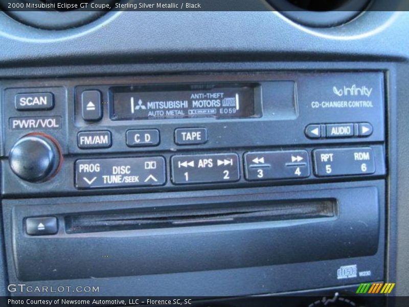 Sterling Silver Metallic / Black 2000 Mitsubishi Eclipse GT Coupe