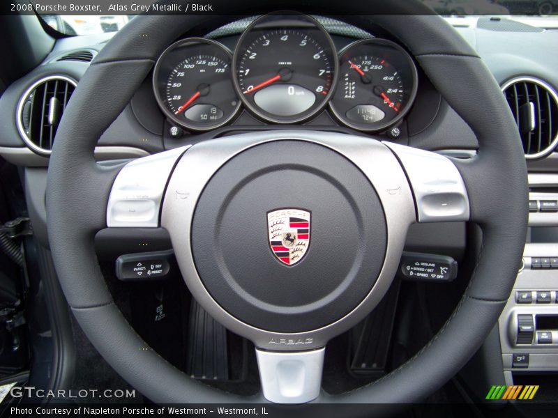 Atlas Grey Metallic / Black 2008 Porsche Boxster