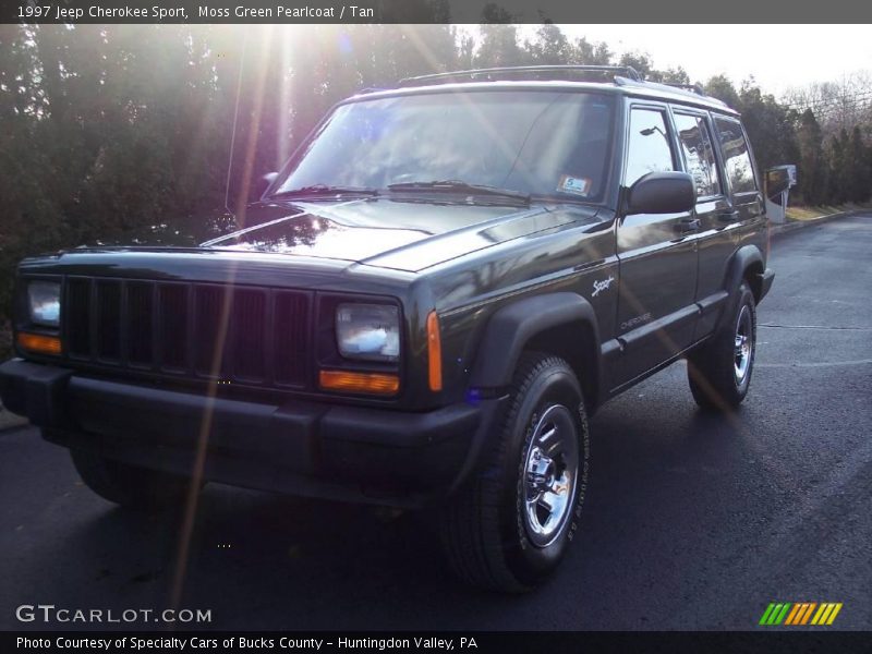 Moss Green Pearlcoat / Tan 1997 Jeep Cherokee Sport