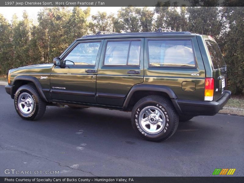 Moss Green Pearlcoat / Tan 1997 Jeep Cherokee Sport