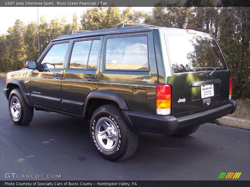 Moss Green Pearlcoat / Tan 1997 Jeep Cherokee Sport
