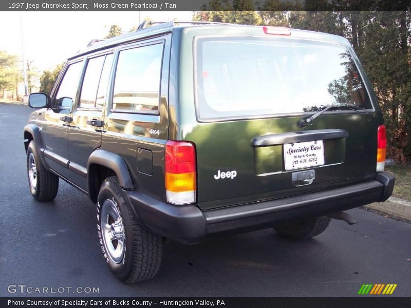 Moss Green Pearlcoat / Tan 1997 Jeep Cherokee Sport