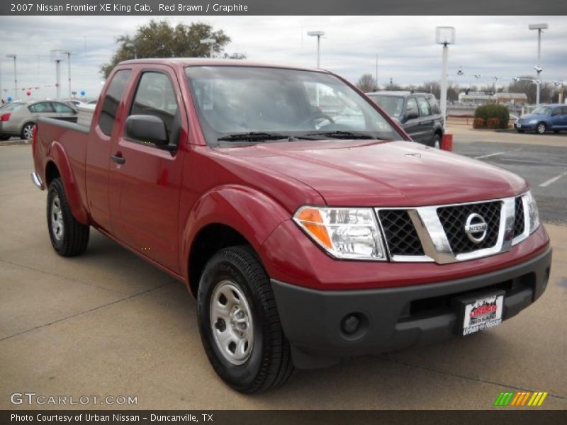 Red Brawn / Graphite 2007 Nissan Frontier XE King Cab