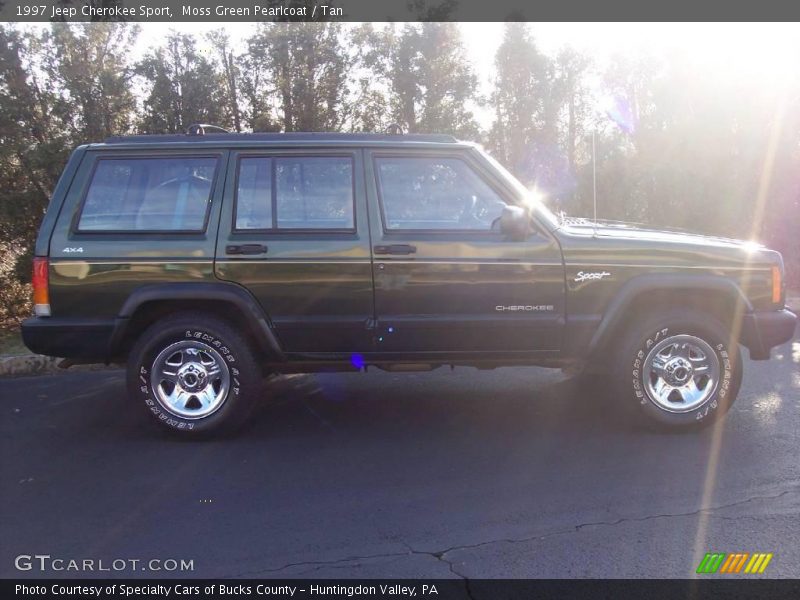 Moss Green Pearlcoat / Tan 1997 Jeep Cherokee Sport