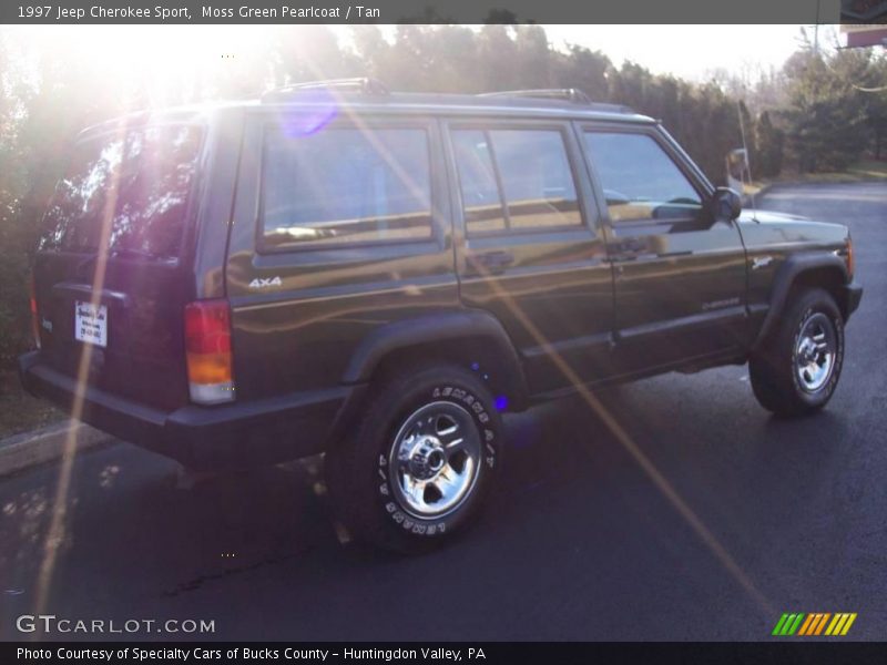 Moss Green Pearlcoat / Tan 1997 Jeep Cherokee Sport