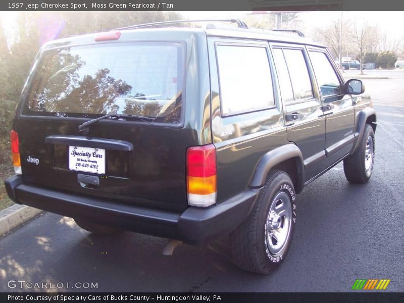 Moss Green Pearlcoat / Tan 1997 Jeep Cherokee Sport