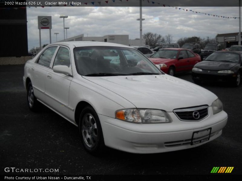 Glacier White / Beige 2002 Mazda 626 LX
