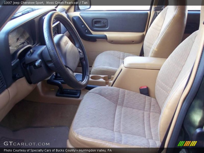 Moss Green Pearlcoat / Tan 1997 Jeep Cherokee Sport