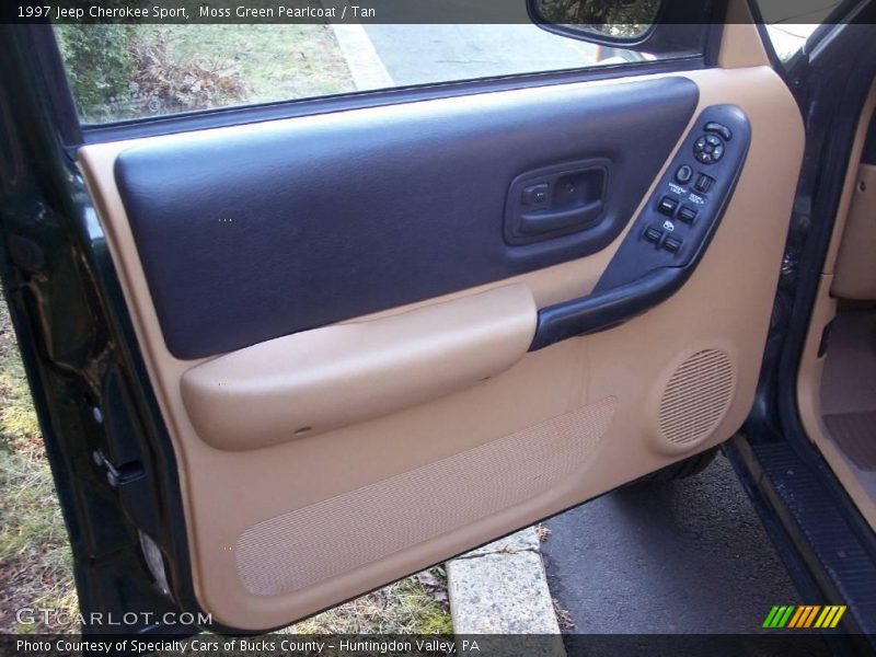 Moss Green Pearlcoat / Tan 1997 Jeep Cherokee Sport