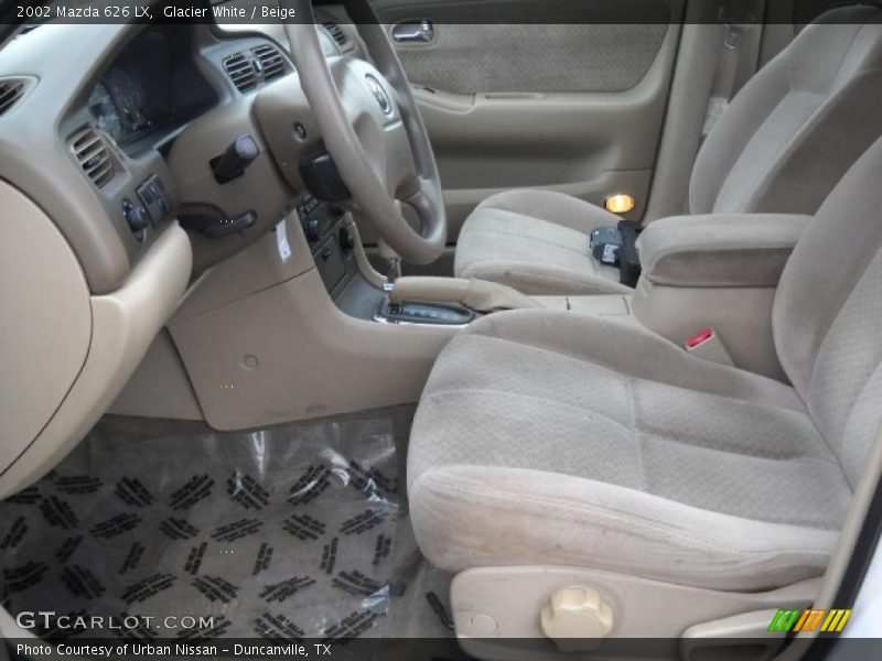Glacier White / Beige 2002 Mazda 626 LX