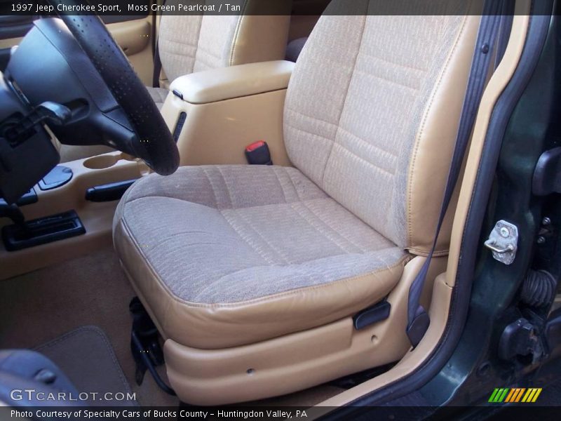 Moss Green Pearlcoat / Tan 1997 Jeep Cherokee Sport