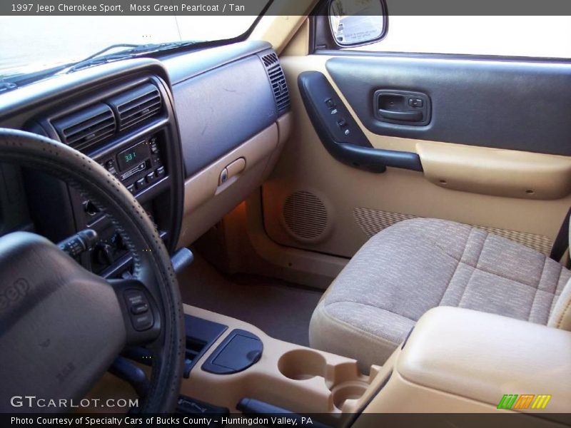 Moss Green Pearlcoat / Tan 1997 Jeep Cherokee Sport