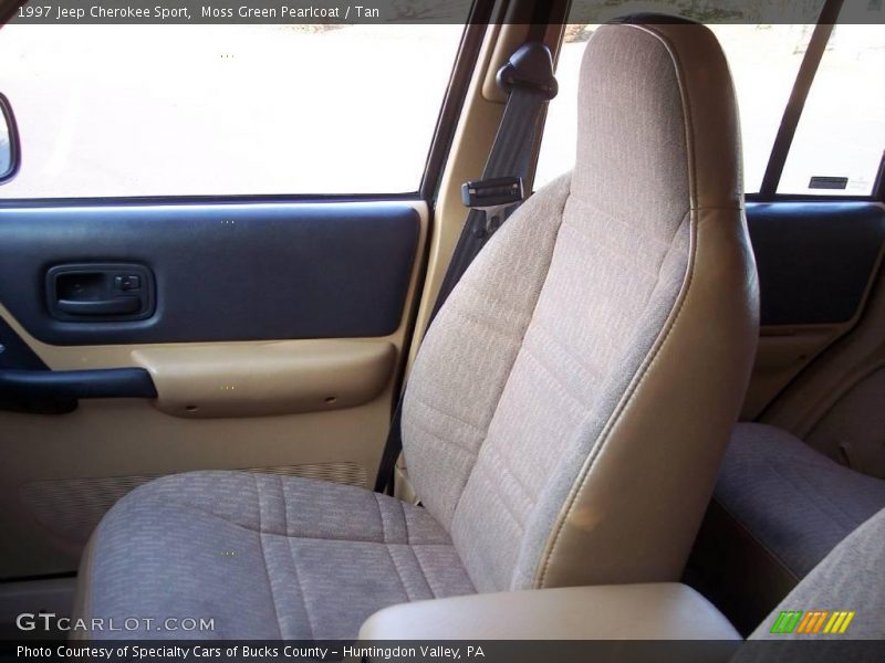Moss Green Pearlcoat / Tan 1997 Jeep Cherokee Sport