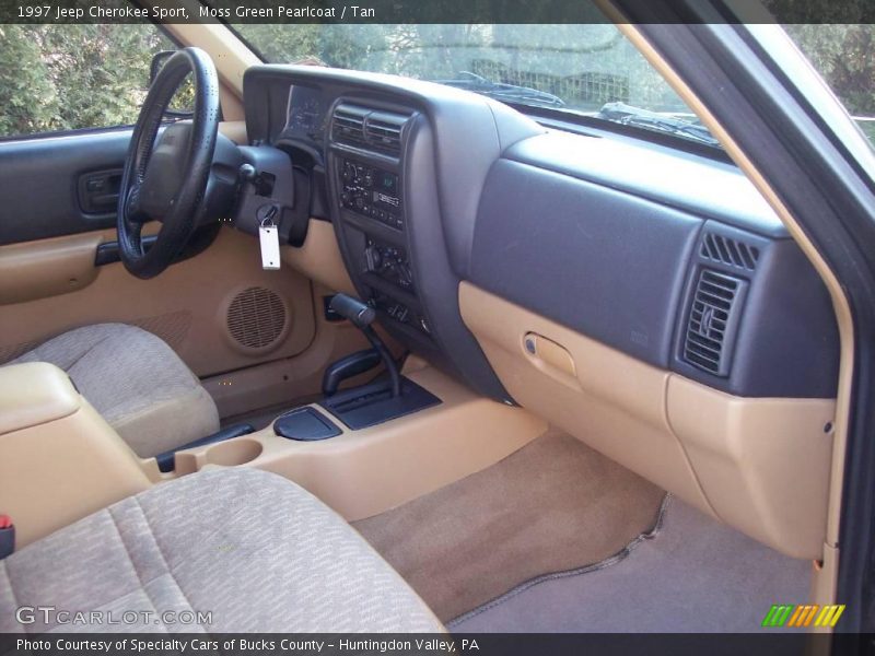 Moss Green Pearlcoat / Tan 1997 Jeep Cherokee Sport
