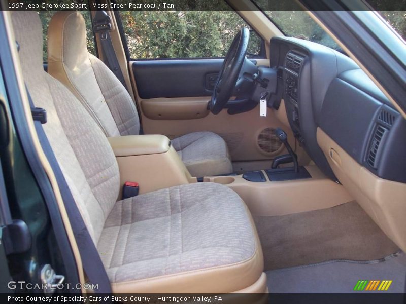 Moss Green Pearlcoat / Tan 1997 Jeep Cherokee Sport