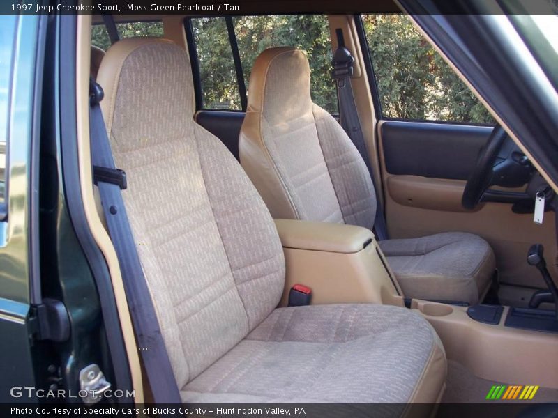Moss Green Pearlcoat / Tan 1997 Jeep Cherokee Sport