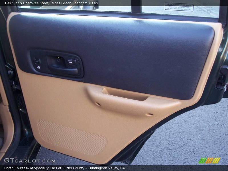 Moss Green Pearlcoat / Tan 1997 Jeep Cherokee Sport