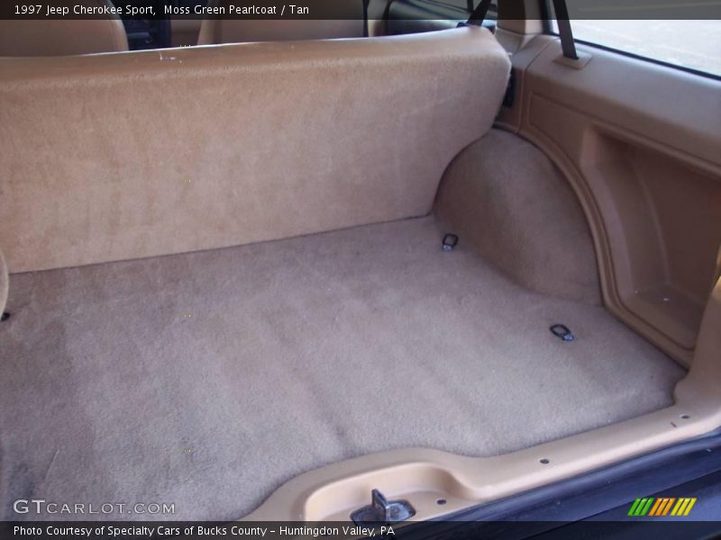 Moss Green Pearlcoat / Tan 1997 Jeep Cherokee Sport