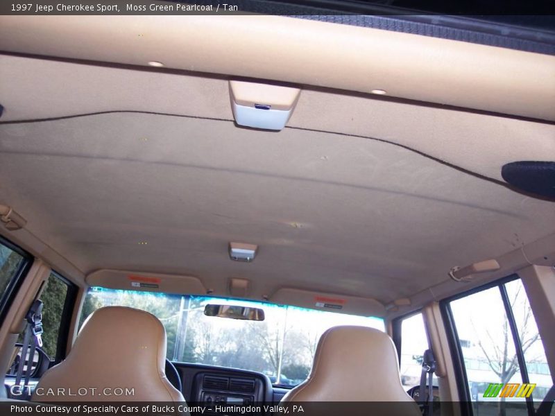 Moss Green Pearlcoat / Tan 1997 Jeep Cherokee Sport