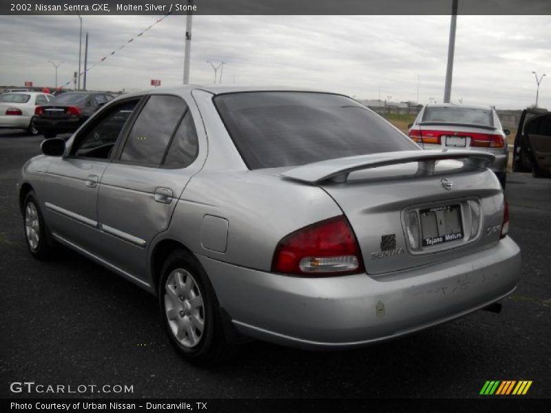 Molten Silver / Stone 2002 Nissan Sentra GXE
