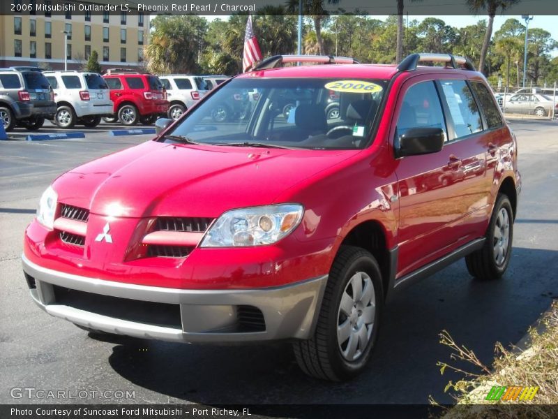 Pheonix Red Pearl / Charcoal 2006 Mitsubishi Outlander LS