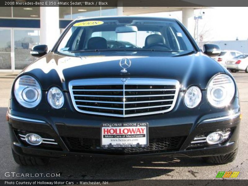 Black / Black 2008 Mercedes-Benz E 350 4Matic Sedan