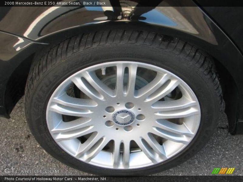Black / Black 2008 Mercedes-Benz E 350 4Matic Sedan