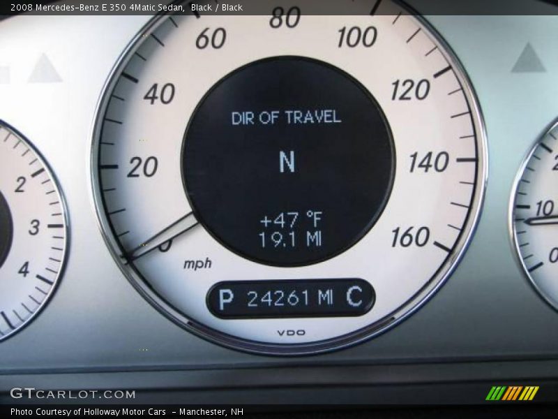 Black / Black 2008 Mercedes-Benz E 350 4Matic Sedan